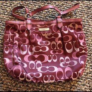 Plum Coach Bag